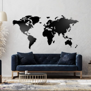 Mapa świata na ścianę, Naklejka na ścianę