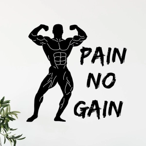 Napis na ścianę, Naklejka motywacyjna, Never give up