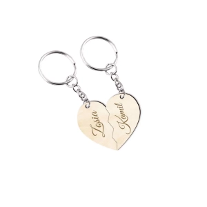 Brelok serce z imieniem prezent na walentynki
