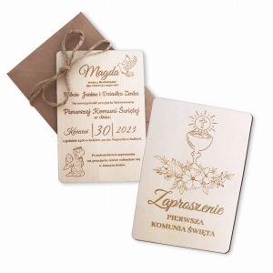 Zaproszenie pierwsza komunia święta 