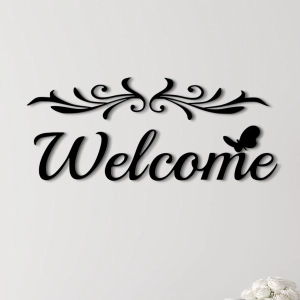 Napis 3D na ścianę do przedpokoju -Welcome